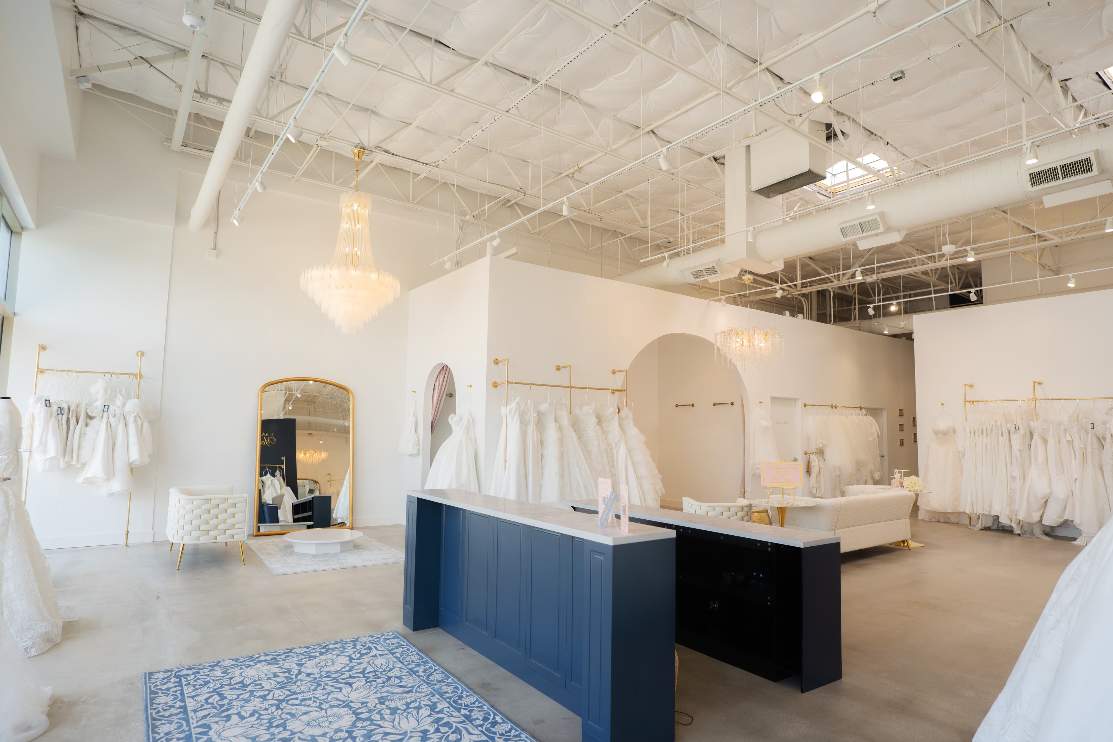 Lily and Lace Bride showroom in the Dallas Design District